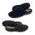 Mens Slippers Lorella Huggs Slipper Scuff Navy or Grey Solid Sole Sizes 6-12
