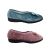 Grosby Vogue Ladies Slippers Slip On V-Cut Velour Floral Pattern Bow Front