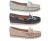 Ladies Shoes Cherry Frankie Silver,Rose Gold,Bronze Flats Slip On Shoe 5-10