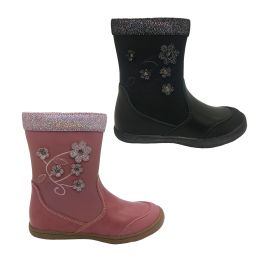 Gro Shu Gypsy Girls Boot Mid Length Glitter Top Zip Side Size 8-2 