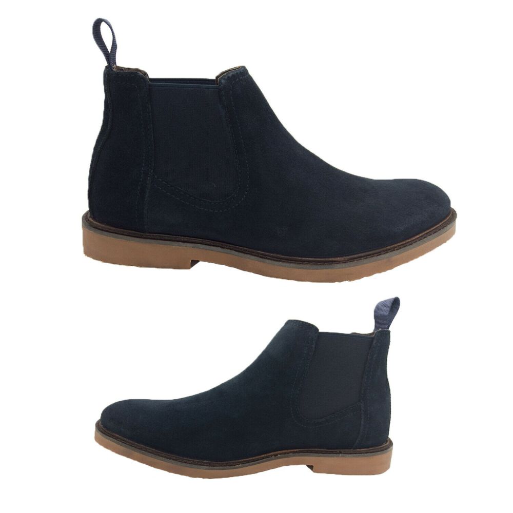 mens suede pull on boots
