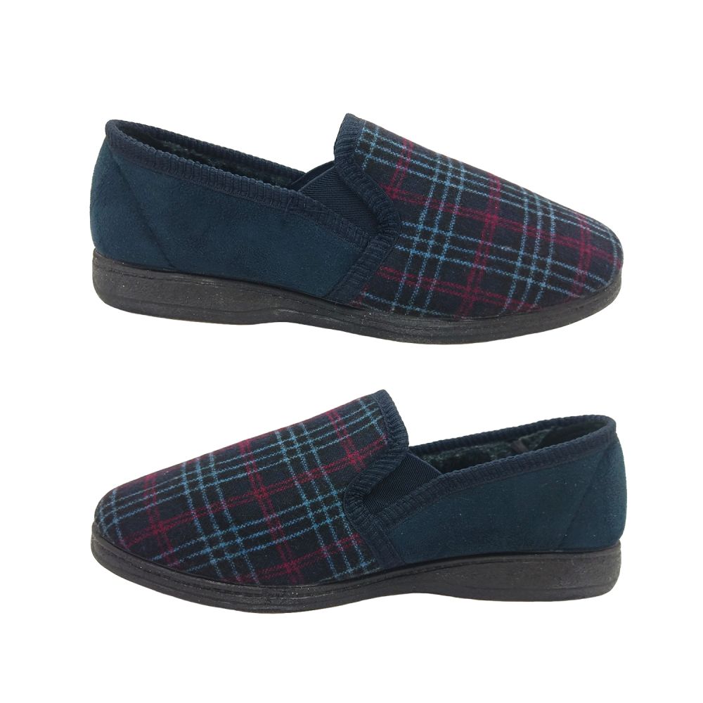 Grosby Byron Mens Slippers Memory Foam 