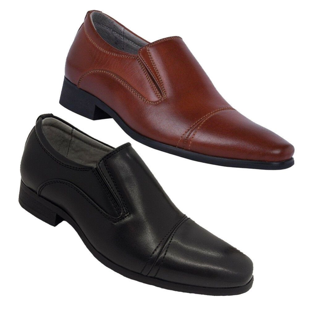 Mens Leather Slip on Shoes Size 12 Fashion Style Men's Breathable  Comfortable Business Slip On Work Leisure Solid Color Leather Shoes Non  Slip Shoes Comfortable Men - Walmart.com