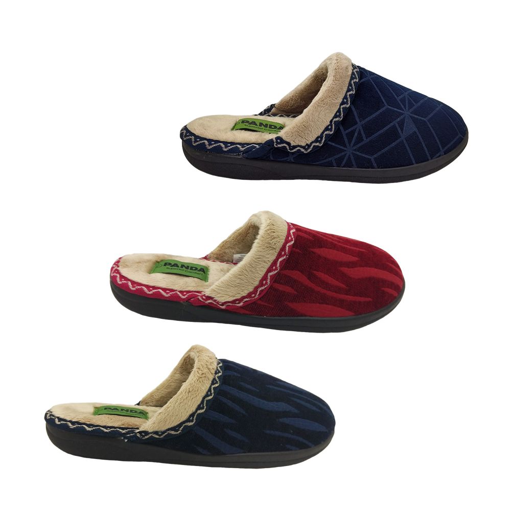 Ladies Slippers Panda Engel Slip on Mule Slipper Soft Memory Foam Comfy | Shoes On The