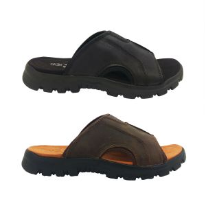 Mens Sandals Audrino Rapelli Jerry Leather Slide Footbed Sandal Light Size 6-12