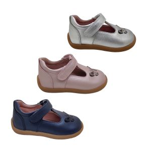 Girls Shoes Surefit Evie Leather Mary Jane Flats Hook and Loop Size EU 27-35 
