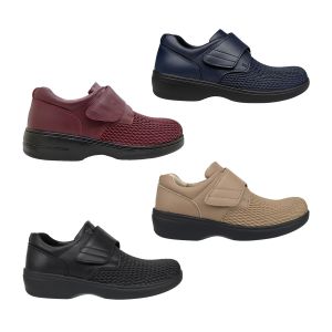 Propet Olivia Ladies Shoes Leather Comfort Shoe Stretch Front Wider Fit