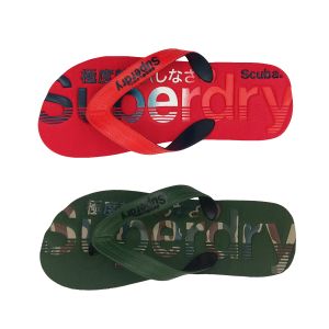 Superdry Classic Scuba Flip Flop Mens Thongs Slip On Soft Embossed Insole