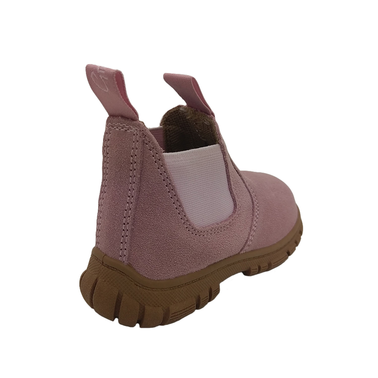 Grosby Ranch Suede Toddler Kids Boots Leather Upper Pull on Tabs Elastic Panels - Picture 13 of 20